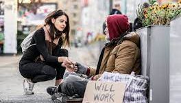 What is the best thing you can offer a homeless person?